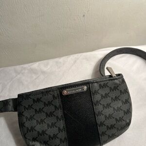 Michael Kors Black and Gray Crossbody Bag